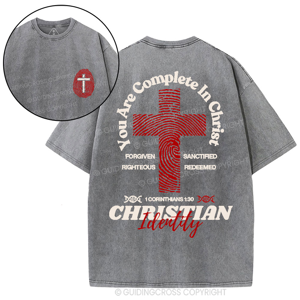 You Are Complete In Christ Christian Washed T-Shirt