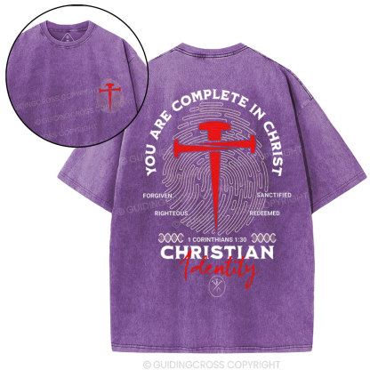 You Are Complete In Christ Christian Washed T-Shirt
