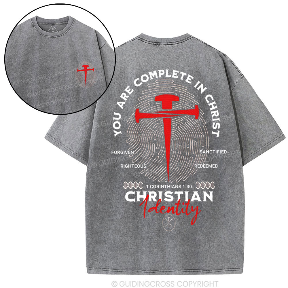 Double-sided sample washed T-Shirt Sale - GuidingCross