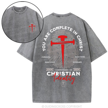 You Are Complete In Christ Christian Washed T-Shirt