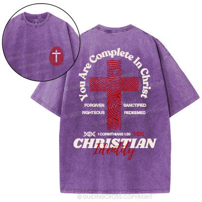 You Are Complete In Christ Christian Washed T-Shirt