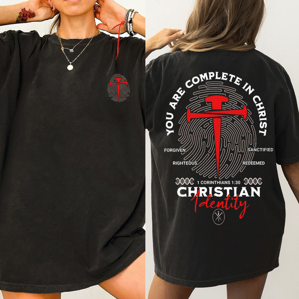 You Are Complete In Christ Christian Washed T-Shirt