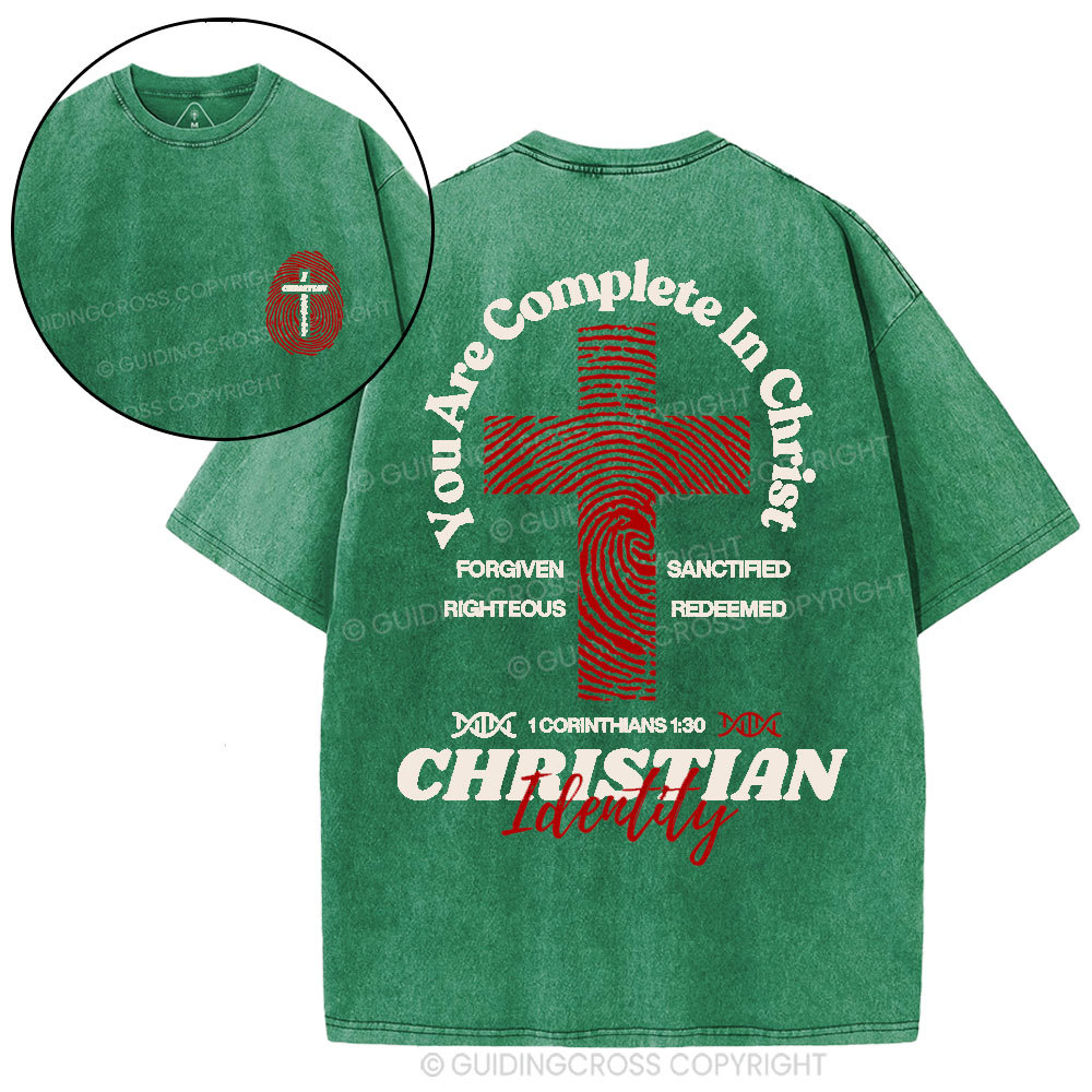 You Are Complete In Christ Christian Washed T-Shirt