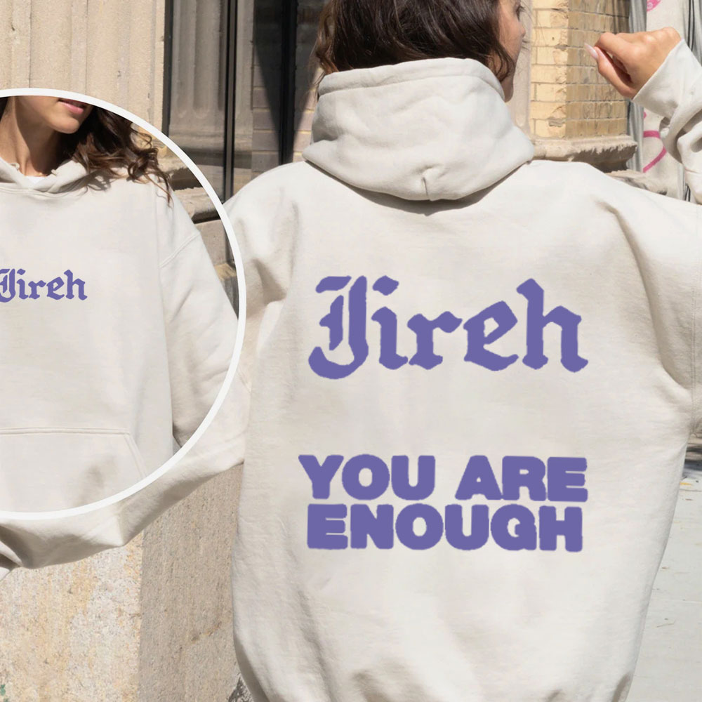 You Are Enough Christian Fleece Hoodie Set