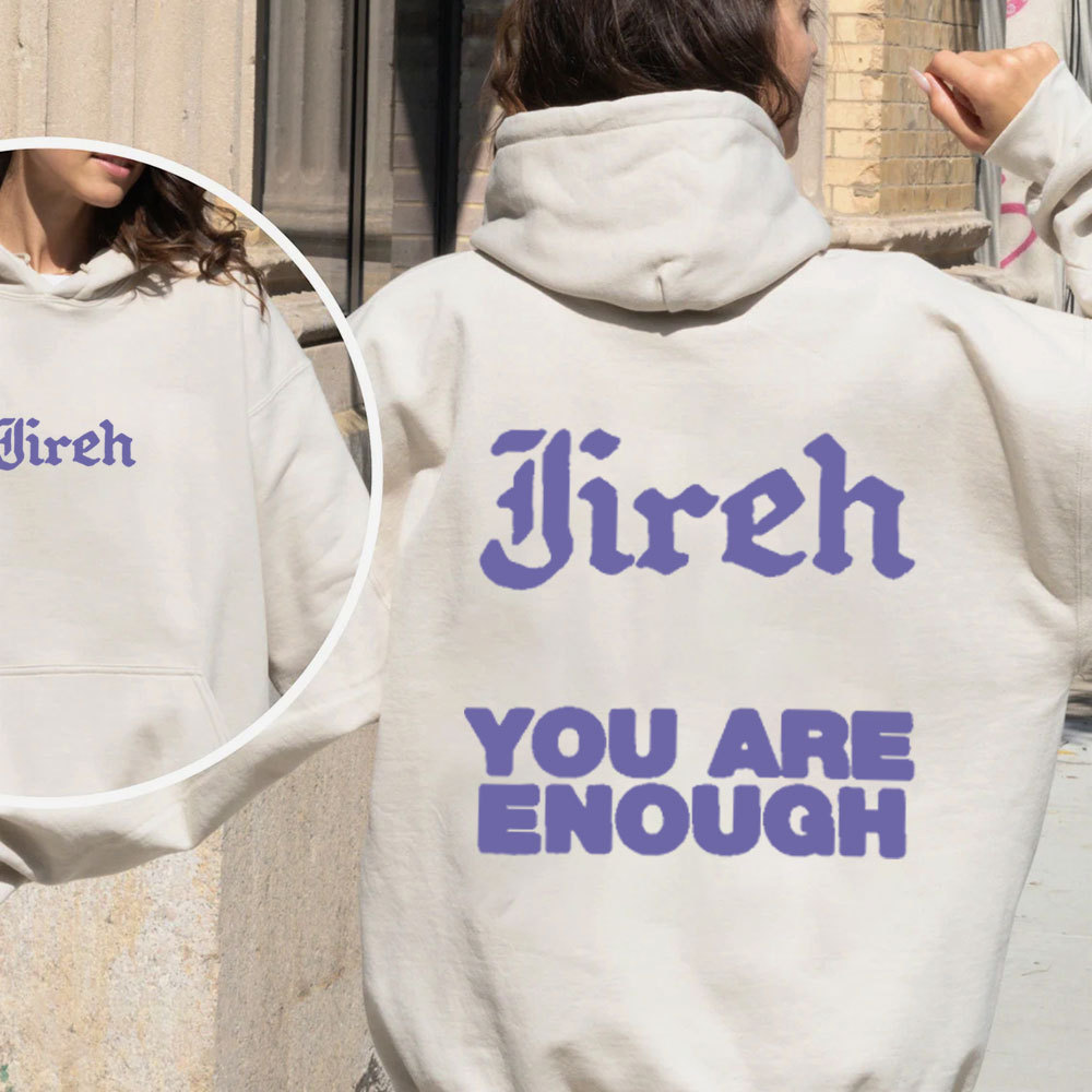 You Are Enough Christian Fleece Hoodie Set