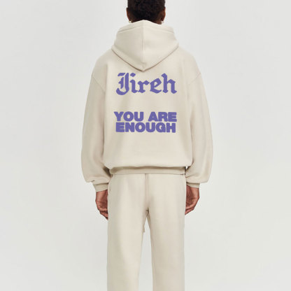 You Are Enough Christian Fleece Hoodie Set