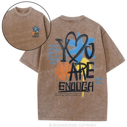 You Are Enough Christian Washed T-Shirt