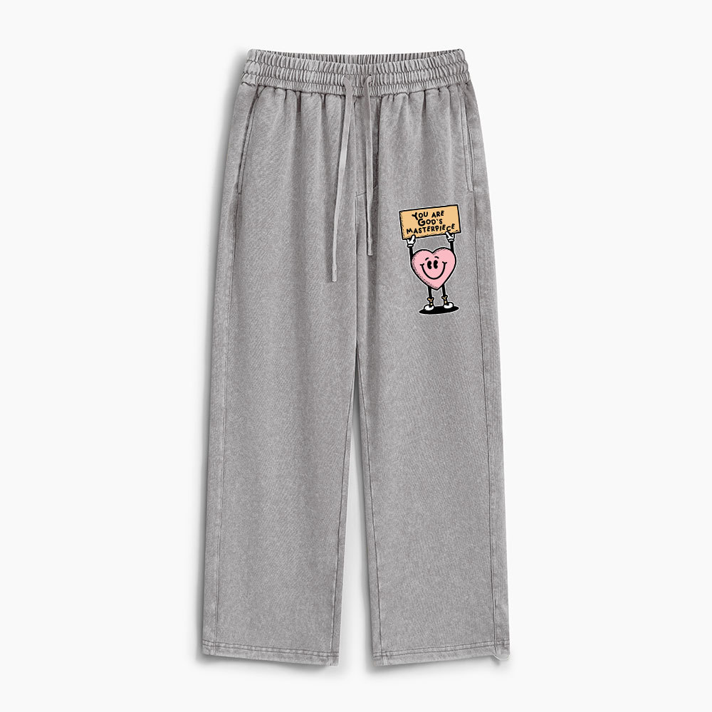 You Are God's Masterpiece Christian Washed Sweatpants