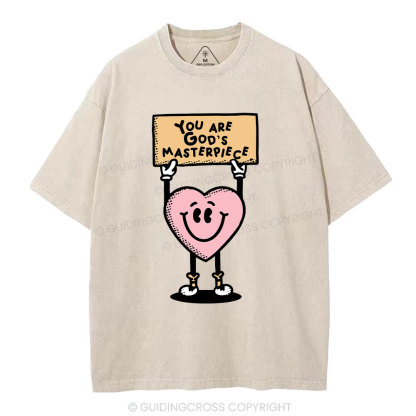 You Are God’s Masterpiece Christian Washed T-Shirt