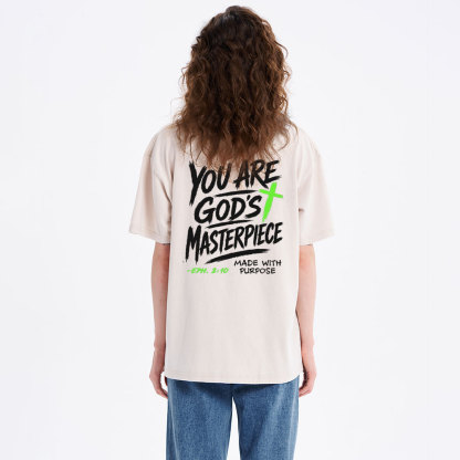 You Are God's Masterpiece Christian Washed T-Shirt