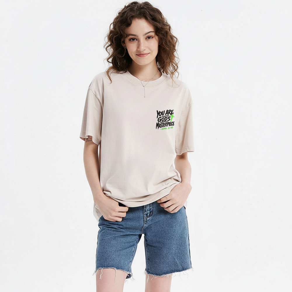 You Are God's Masterpiece Christian Washed T-Shirt