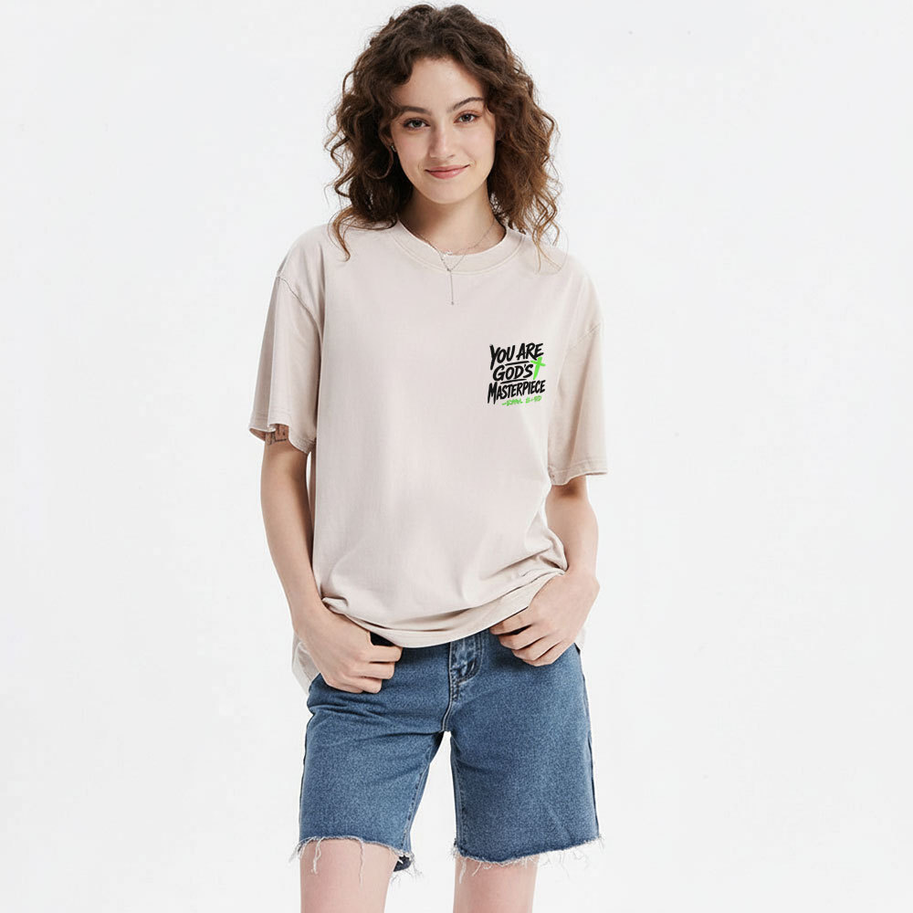 You Are God's Masterpiece Christian Washed T-Shirt