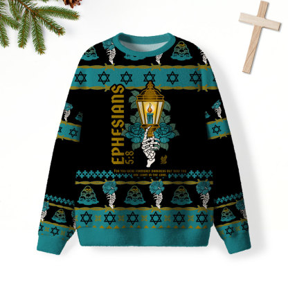 You Are Light In The Lord  Christian Lightweight Sweater