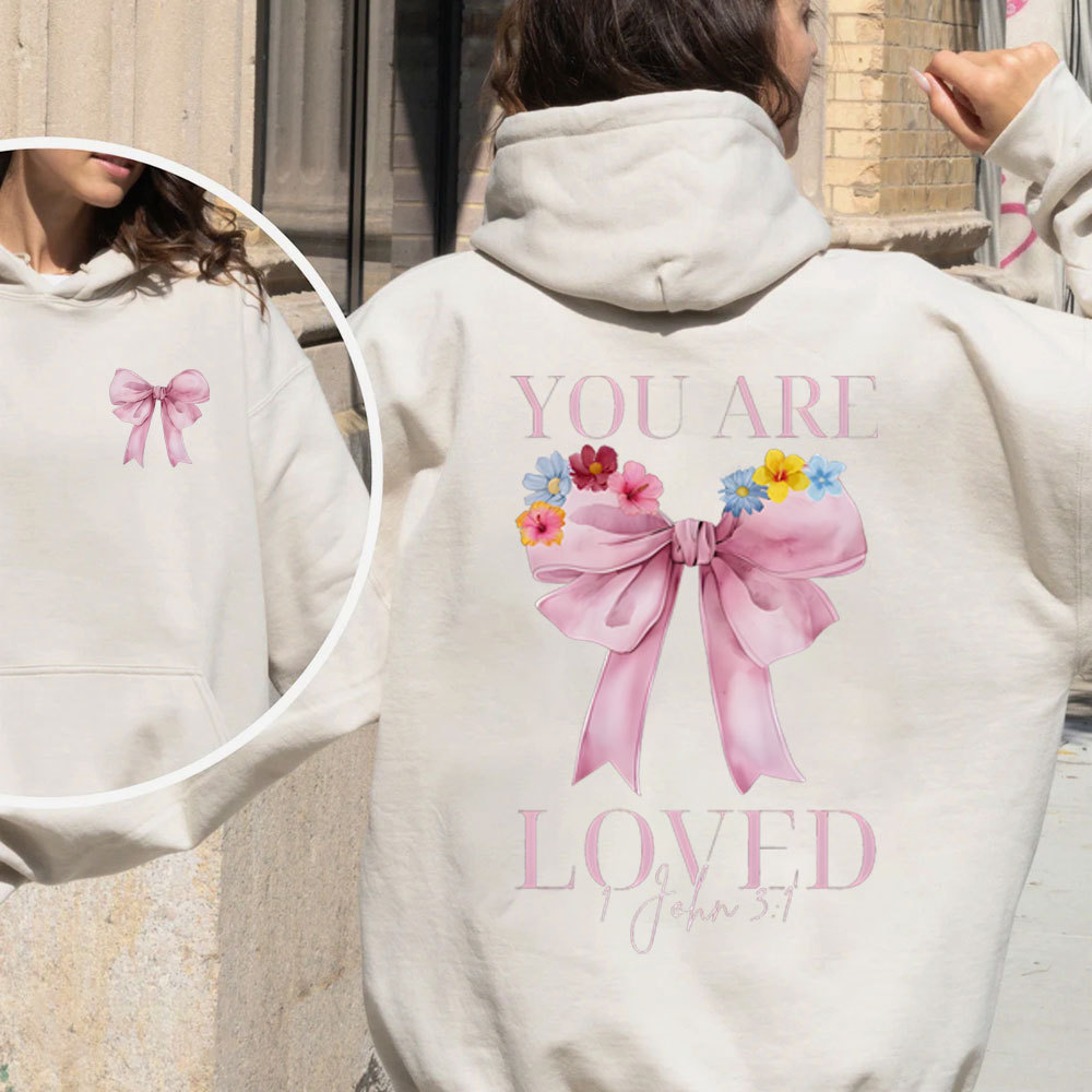 You Are Loved Christian Fleece Hoodie Set