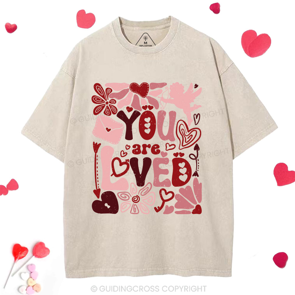 You Are Loved Christian Washed T-Shirt