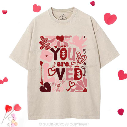 You Are Loved Christian Washed T-Shirt
