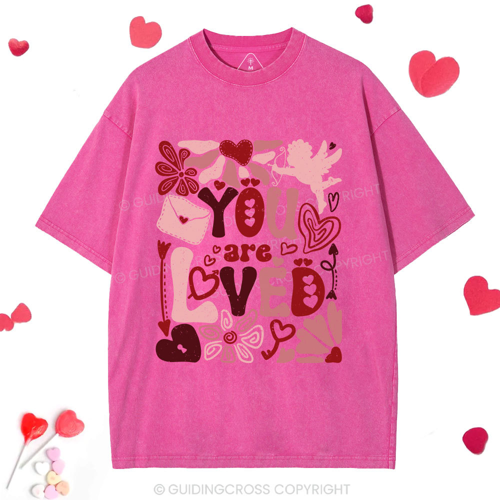 You Are Loved Christian Washed T-Shirt