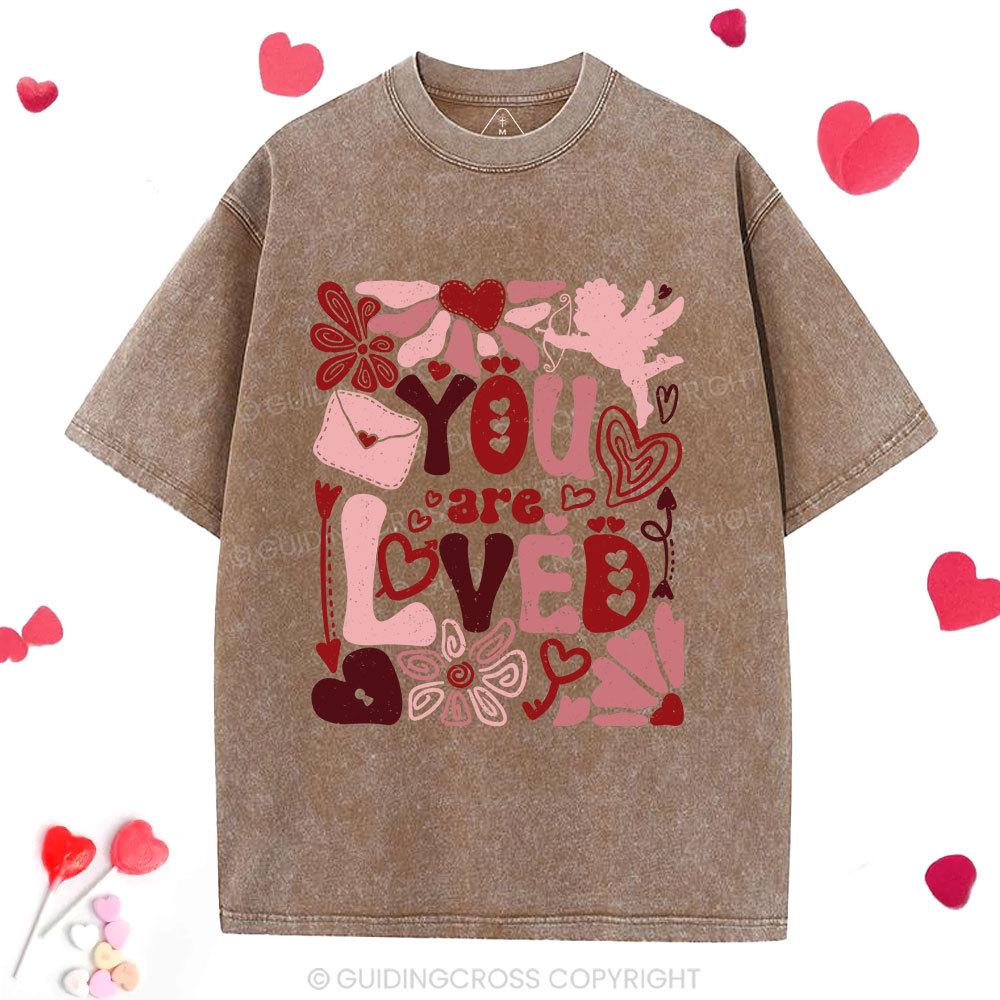 You Are Loved Christian Washed T-Shirt