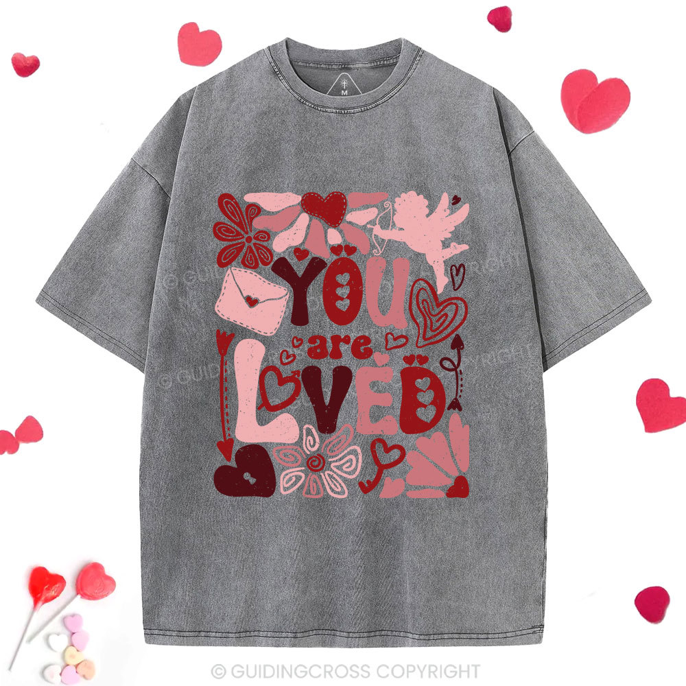 You Are Loved Christian Washed T-Shirt
