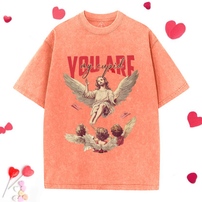 You Are My Cupid Christian Washed T-Shirt
