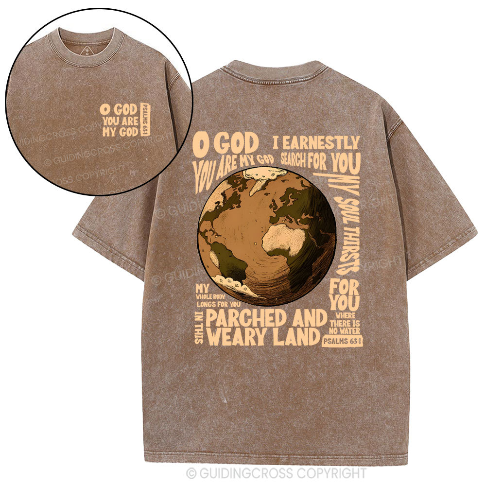 You Are My God Christian Washed T-Shirt