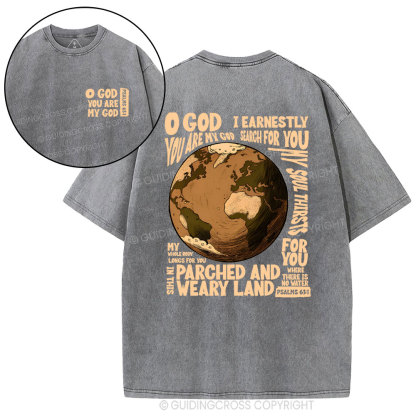 You Are My God Christian Washed T-Shirt