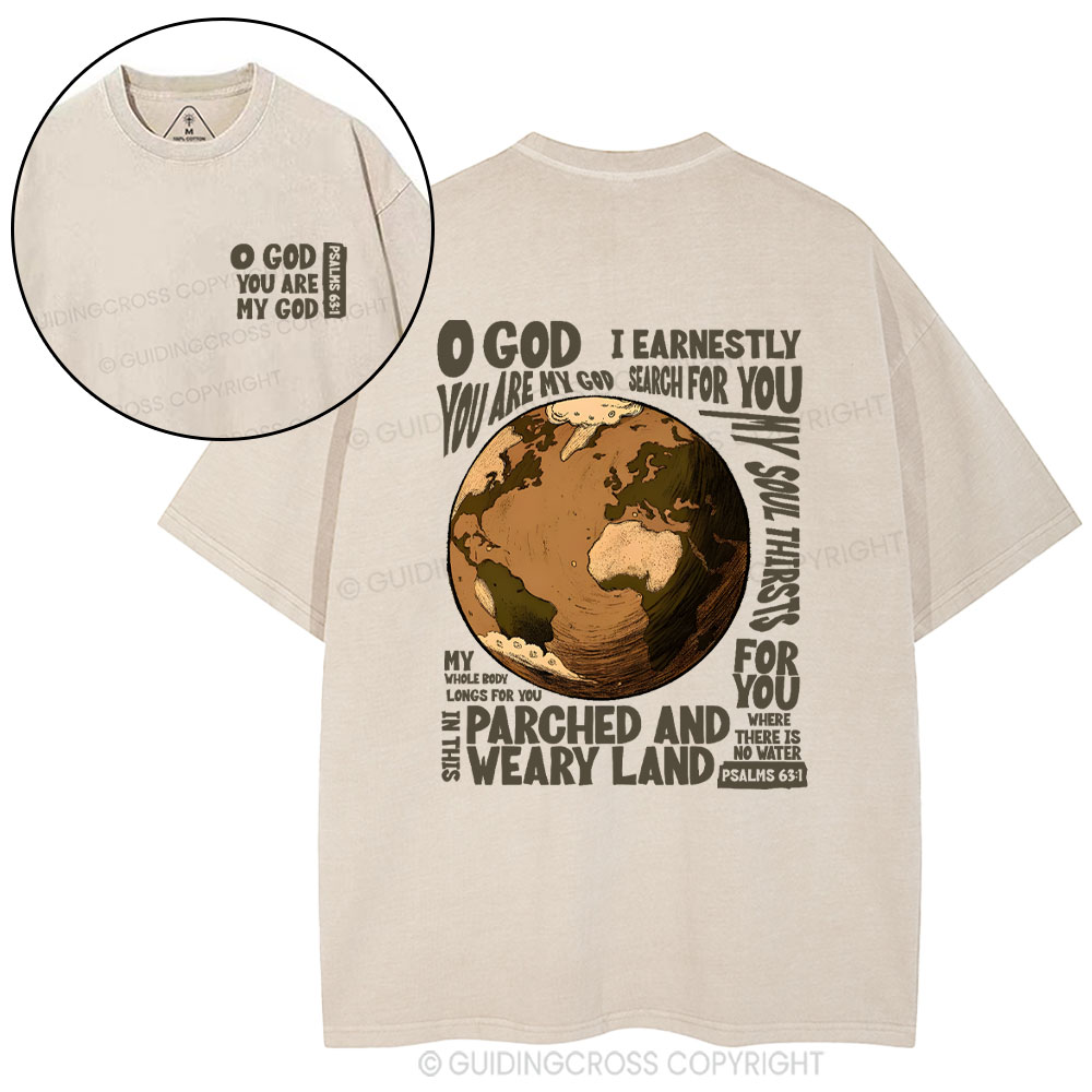 You Are My God Christian Washed T-Shirt