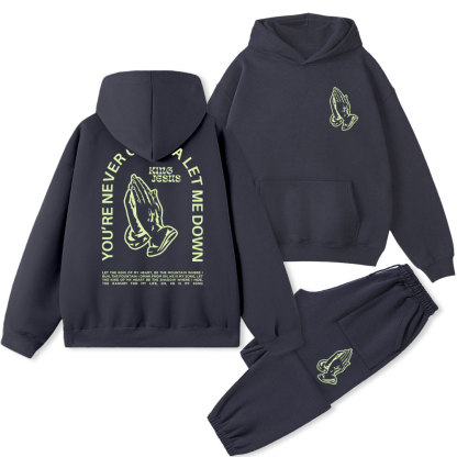 You Are Never Gonna Let Me Doen Christian Fleece Hoodie Set