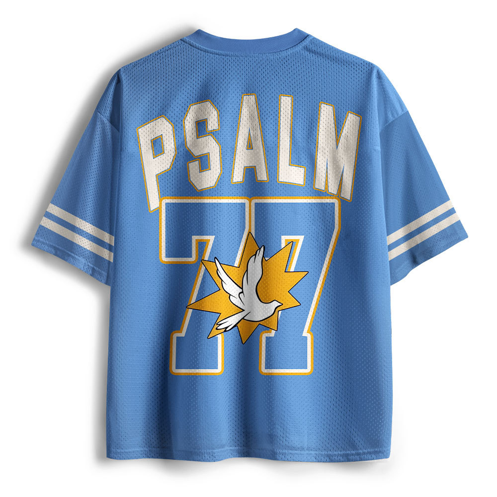 You Are Powerful Christian Blue Mesh Jersey