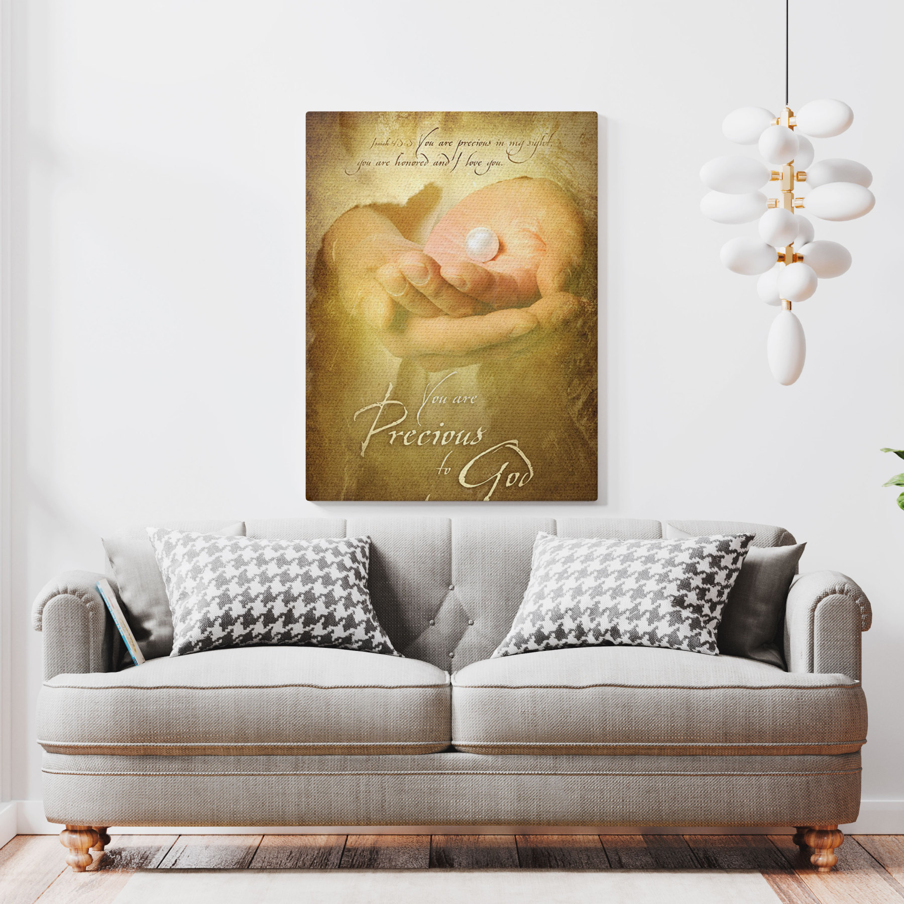 You Are Precious Of God Christian Canvas Wall Art