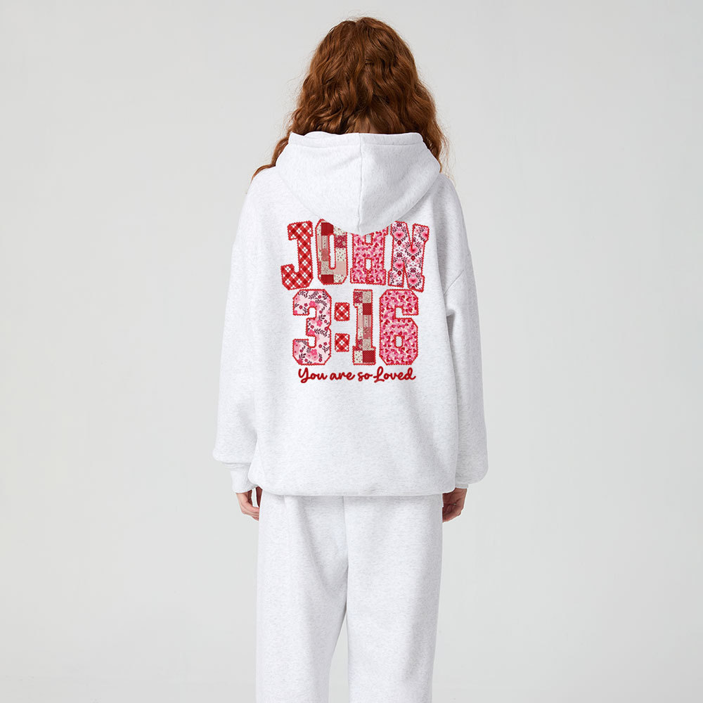 You Are So Loved Christian Premium Fleece Hoodie Set