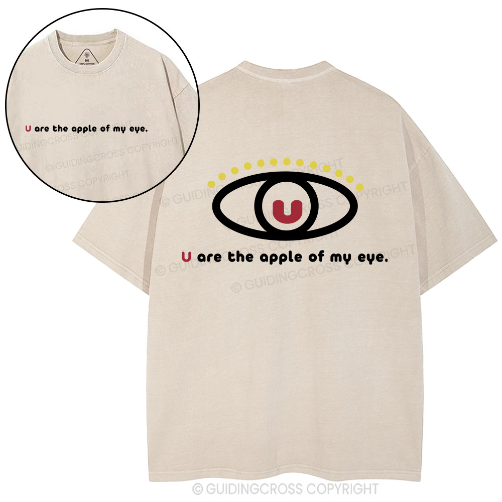 You Are The Apple Of My Eyes Christian Washed T-Shirt