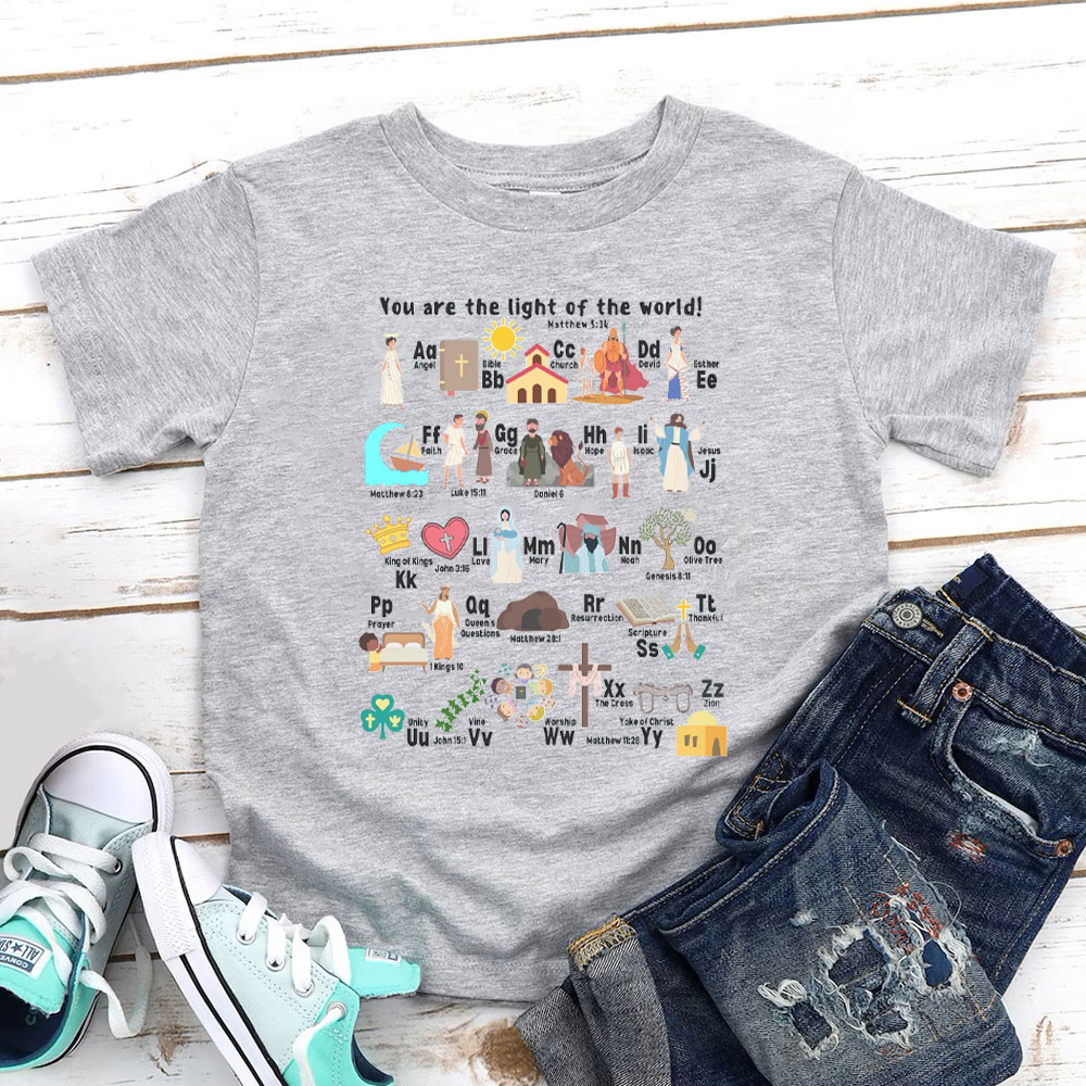 You Are The Light Of The World Christian Kid T-Shirt