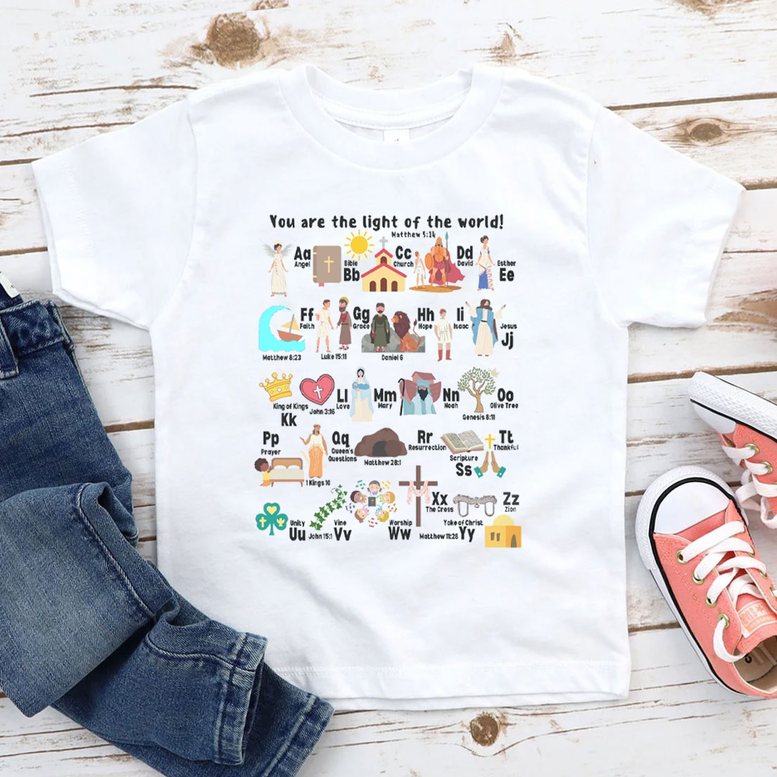 You Are The Light Of The World Christian Kid T-Shirt