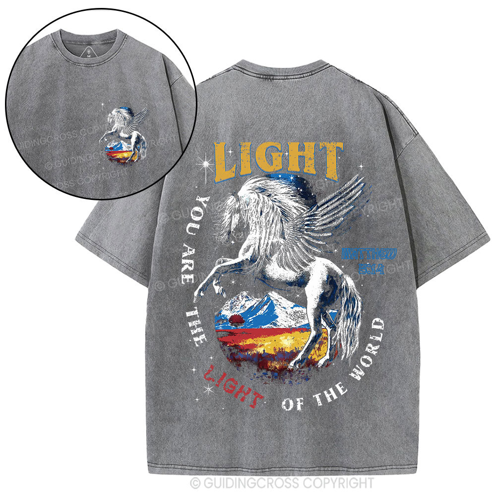 You Are The Light Of The World Christian Washed T-Shirt