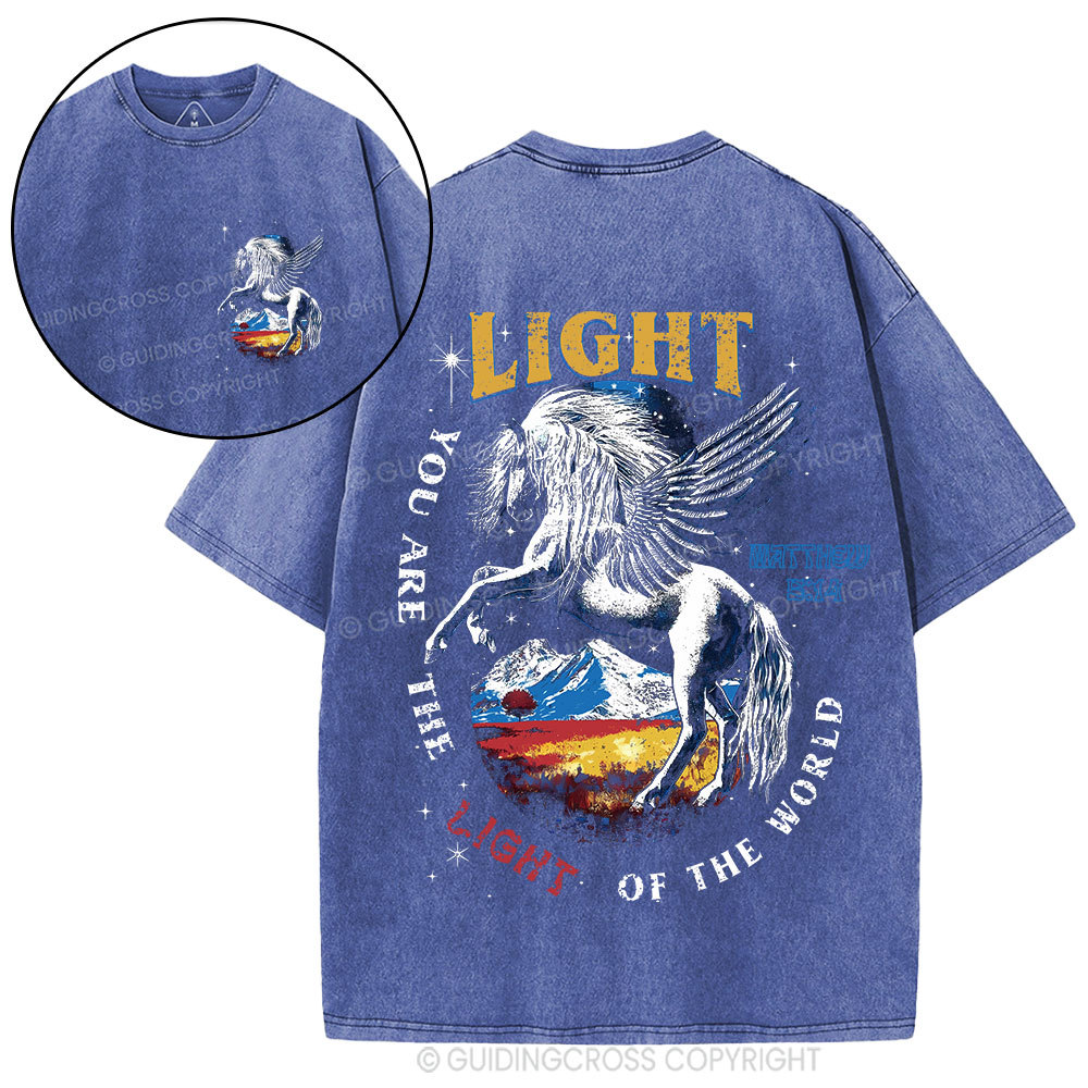 You Are The Light Of The World Christian Washed T-Shirt