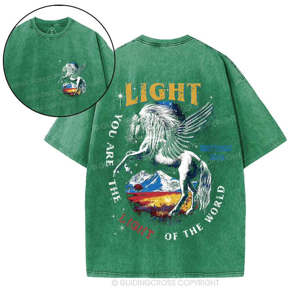 You Are The Light Of The World Christian Washed T-Shirt