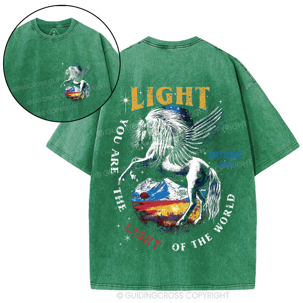 You Are The Light Of The World Christian Washed T-Shirt