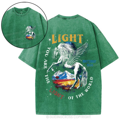You Are The Light Of The World Christian Washed T-Shirt