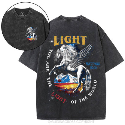 You Are The Light Of The World Christian Washed T-Shirt