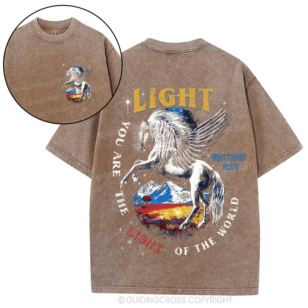 You Are The Light Of The World Christian Washed T-Shirt