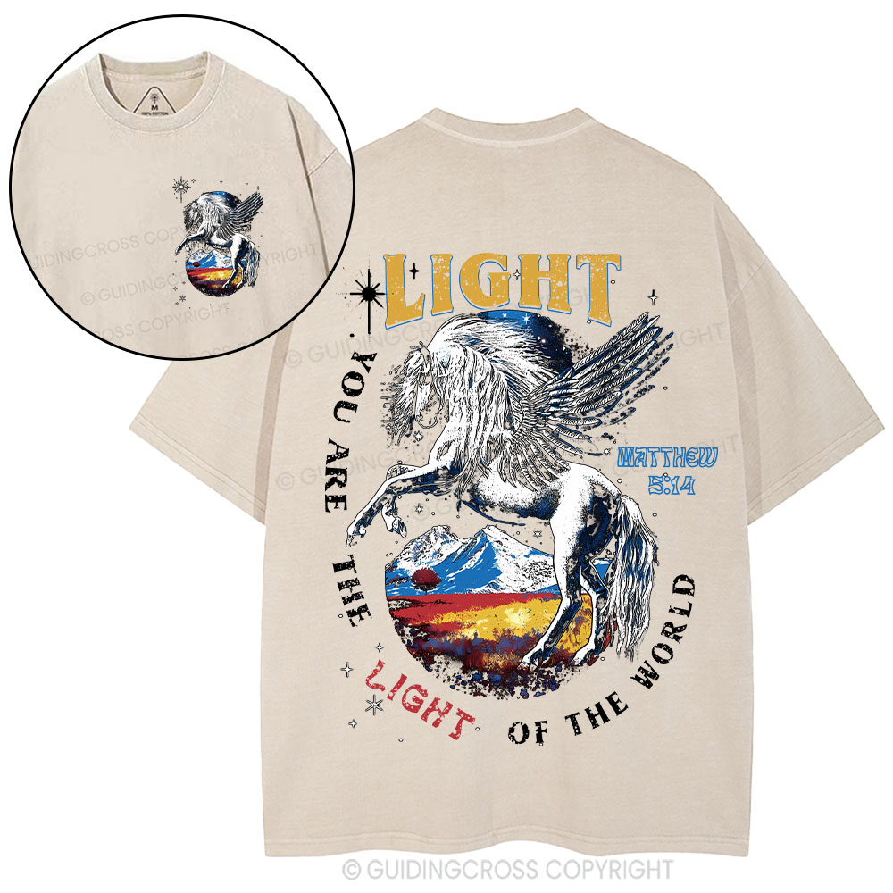 You Are The Light Of The World Christian Washed T-Shirt