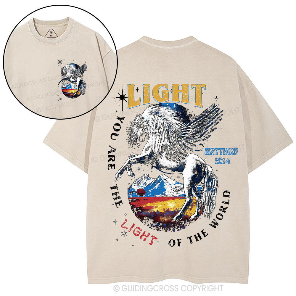 You Are The Light Of The World Christian Washed T-Shirt