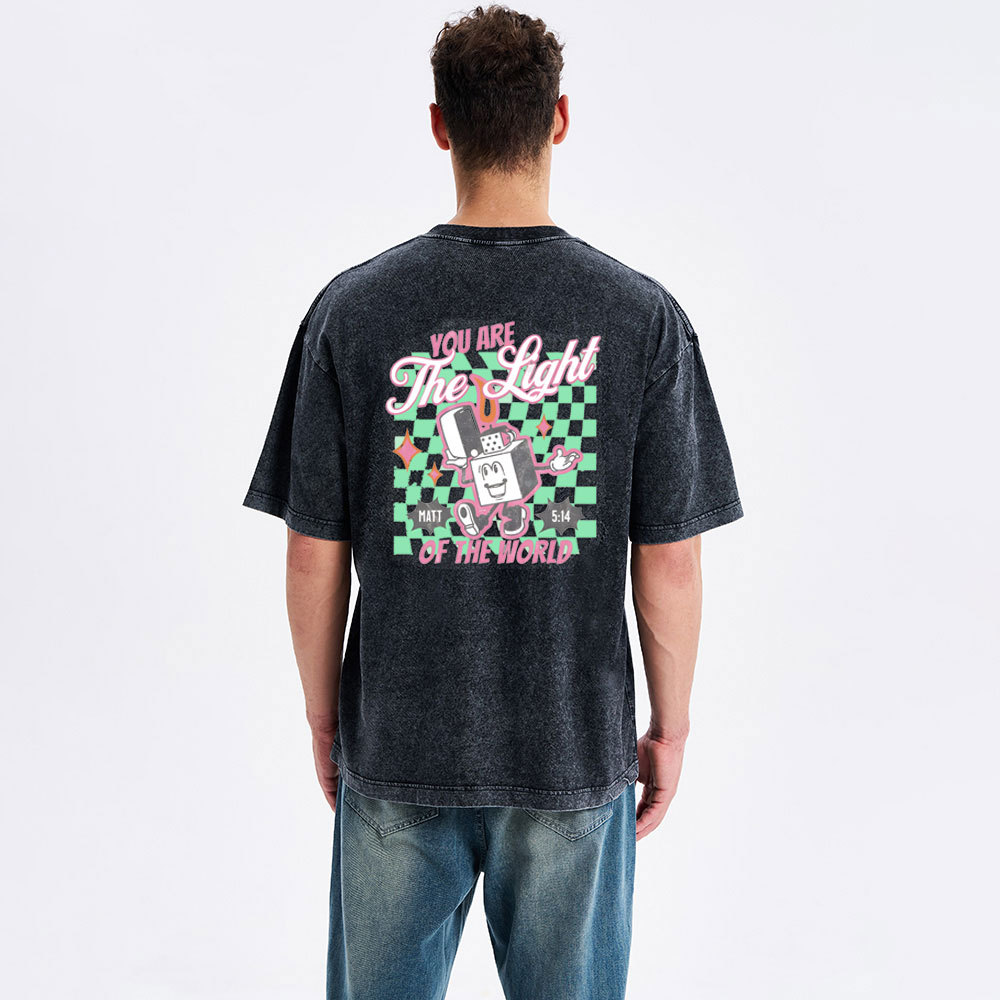 You Are The Light Of The World Christian Washed T-Shirt