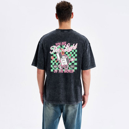 You Are The Light Of The World Christian Washed T-Shirt