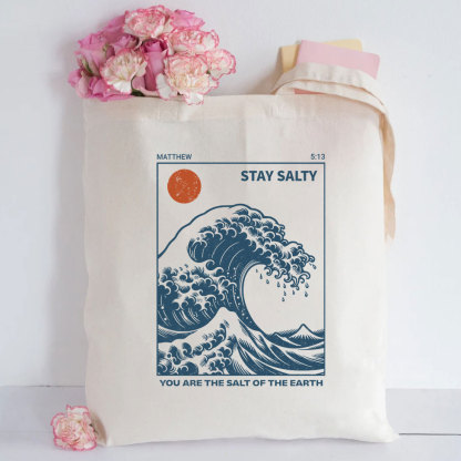 You Are The Salt Of The Earth Christian Canvas Tote Bag