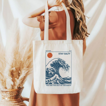 You Are The Salt Of The Earth Christian Canvas Tote Bag