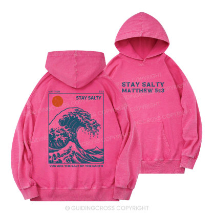 You Are The Salt Of The Earth Christian Washed Hoodie