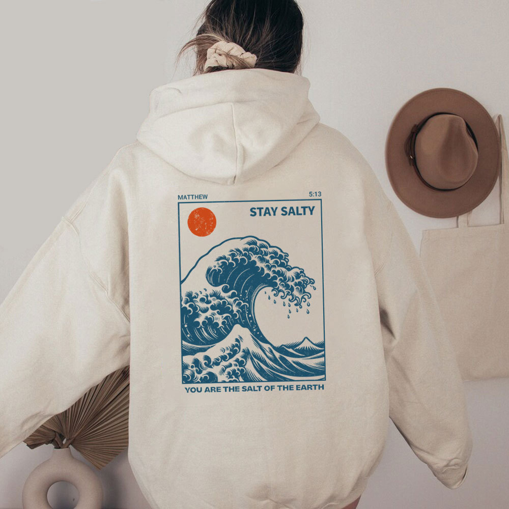 You Are The Salt Of The Earth Christian Washed Hoodie