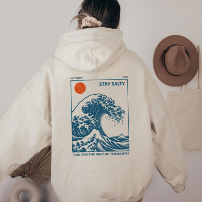 You Are The Salt Of The Earth Christian Washed Hoodie